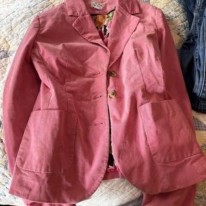Lily Pulitzer Pink Corduroy Blazer